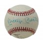 Mickey Mantle Whitey Ford Signed Official American League Baseball BAS A64233