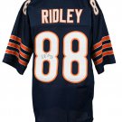 Riley Ridley Signed Blue Pro-Style Custom Football Jersey JSA