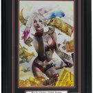 Harley Quinn Blood Money Gold Framed 11x17 Lithograph Signed by Greg Horn JSA