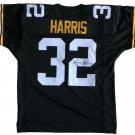 Franco Harris Signed Custom Black Pro-Style Football Jersey JSA