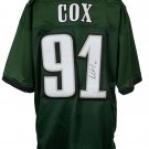 Fletcher Cox Signed Green Custom Pro-Style Football Jersey JSA