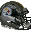 James Washington Signed Pittsburgh Steelers Mini Chrome Speed Helmet JSA