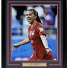 Alex Morgan Team USA Signed Framed Close Up 16x20 Photo JSA