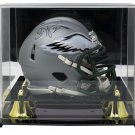 Brian Dawkins Signed Eagles Mini Blaze Speed Helmet JSA w/ Deluxe Acrylic Case