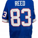 Andre Reed Signed Custom Blue Football Jersey HOF 14 Inscription JSA
