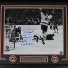 Bob Clarke Philadelphia Flyers Signed Framed 16x20 Photo 5x Inscriptions JSA