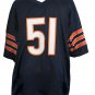 Dick Butkus Signed Custom Navy Pro-Style Football Jersey HOF 79 Inscribed BAS