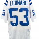Darius Leonard Signed Custom White Pro Style Football Jersey JSA