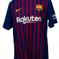 Lionel Messi Signed Nike Barcelona Home Soccer Jersey Medium BAS+Messi COA