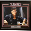 Al Pacino Signed Framed 16x20 Scarface Tony Montana Desk Photo Beckett BAS