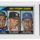 Sandy Koufax Dodgers Signed 1966 #223 Topps Pitching Leads Card Slabbed PSA/DNA