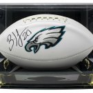 Brian Dawkins Signed Philadelphia Eagles Logo Football JSA w/Acrylic Case