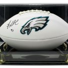 Fletcher Cox Signed Philadelphia Eagles Football JSA w/ Acrylic Case