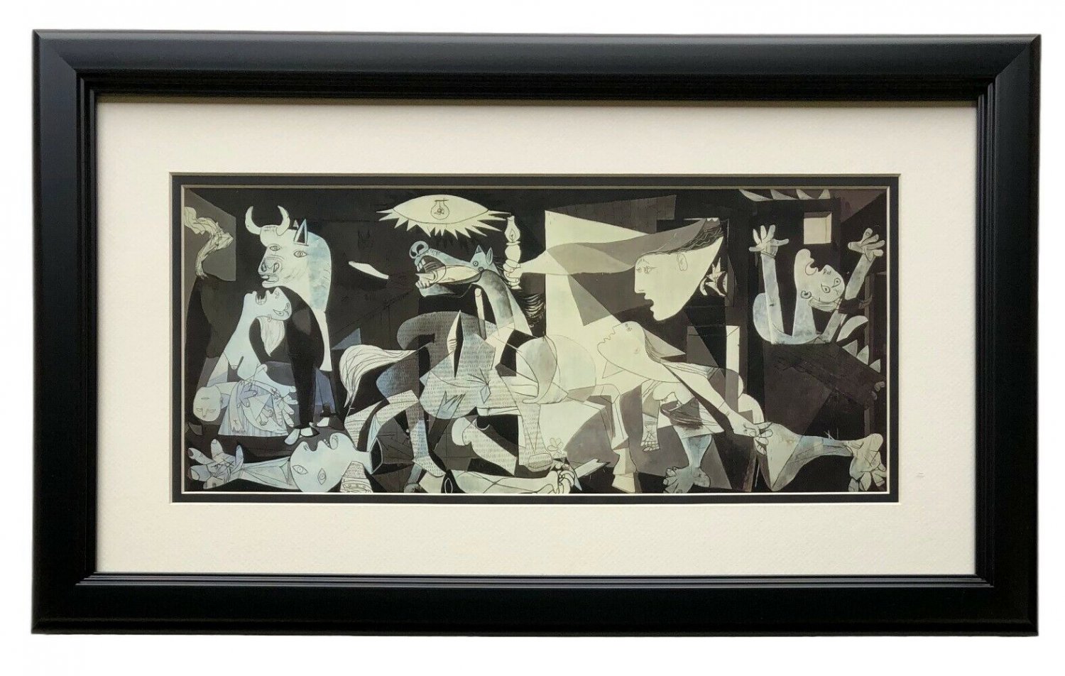 Guernica by Pablo Picasso Framed 23x13 High Quality Photo Print