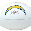 Keenan Allen Signed Los Angeles Chargers Logo Football BAS