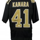 Alvin Kamara Signed Custom Black Pro-Style Football Jersey JSA