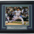 Felix Hernandez Seattle Mariners Signed Framed 8x10 Photo JSA