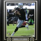 Derek Carr Signed Framed Oakland Raiders 16x20 Running Photo Steiner