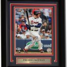 Freddie Freeman Signed Framed 8x10 Atlanta Braves Photo BAS