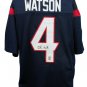 Deshaun Watson Signed Custom Blue Pro-Style Football Jersey JSA