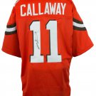 Antonio Callaway Signed Orange Pro-Style Custom Football Jersey JSA
