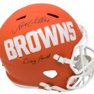 Nick Chubb Signed Browns AMP Full Size Speed Replica Helmet Dawg Pound JSA
