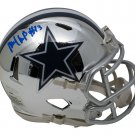 Michael Gallup Signed Dallas Cowboys Mini Speed Chrome Helmet TriStar