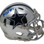 Michael Gallup Signed Dallas Cowboys Mini Speed Chrome Helmet TriStar