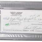 Chuck Bednarik Eagles Signed Slabbed Personal Bank Check PSA 84075590