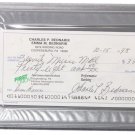 Chuck Bednarik Eagles Signed Slabbed Personal Bank Check PSA 84075597