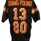 Odell Beckham Jarvis Landry Signed Brown Custom Dawg Pound Football Jersey JSA