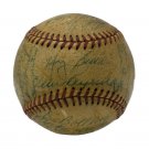 1953 Yankees World Champs Team Signed Baseball Mantle Berra Ford +29 BAS A52934