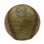 1953 Yankees World Champs Team Signed Baseball Mantle Berra Ford +29 BAS A52934