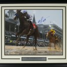Mike Smith Signed Framed 16x20 Justify Kentucky Derby Victory Photo BAS