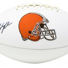 Baker Mayfield Signed Cleveland Browns Logo Football PSA/DNA