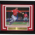 Trea Turner Signed Framed 8x10 Washington Nationals Fielding Photo BAS