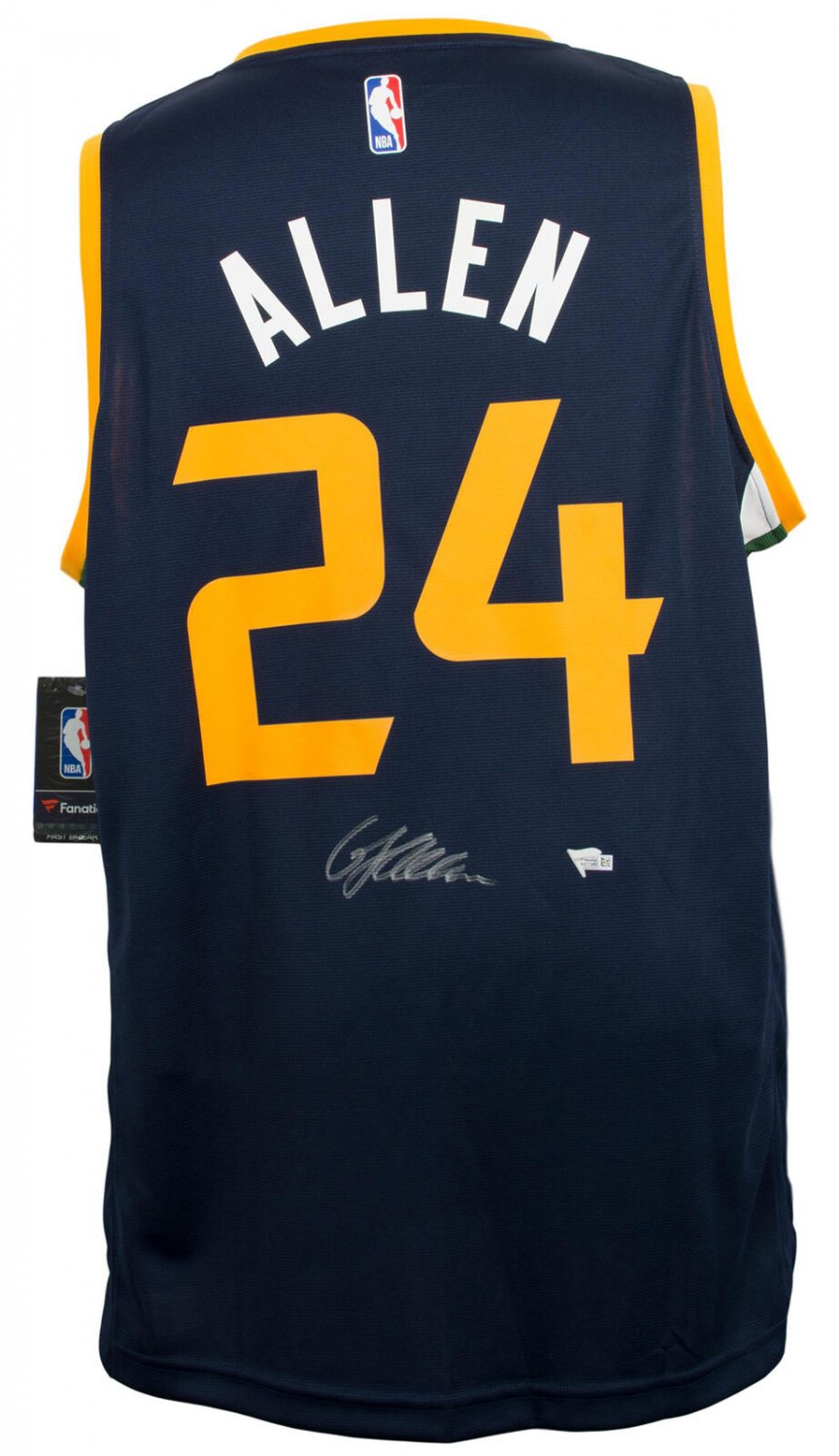 Grayson Allen Jazz Signed Blue Fast Break Fanatics Basketball Jersey