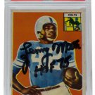 Lenny Moore Signed 1956 #60 Topps Colts Rookie Card Slabbed HOF 75 PSA/DNA