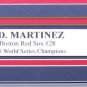 J. D. Martinez Signed Framed Boston Red Sox 16x20 '18 World Series Photo Steiner