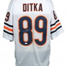 Mike Ditka Signed Custom White Pro-Style Football Jersey JSA