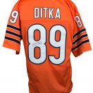 Mike Ditka Signed Custom Orange Pro-Style Football Jersey JSA