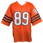 Mike Ditka Signed Custom Orange Pro-Style Football Jersey JSA