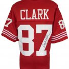 Dwight Clark Signed Custom Red Pro-Style Football Jersey JSA WP62010
