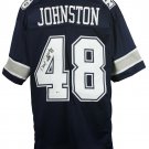 Daryl Johnston Signed Blue Custom Pro-Style Jersey BAS
