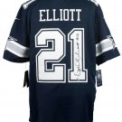 Ezekiel Elliott Signed Cowboys Blue NFL Nike Limited XL Football Jersey BAS