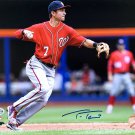 Trea Turner Signed 8x10 Washington Nationals Fielding Photo BAS