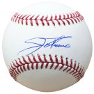 Jim Thome Cleveland Indians Signed MLB Baseball  w/ Free Ball Cube JSA