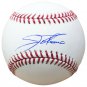 Jim Thome Cleveland Indians Signed MLB Baseball  w/ Free Ball Cube JSA