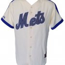 New York Mets Majestic Cooperstown Collection Cream Jersey Size Medium