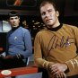 William Shatner Captain Kirk Signed Star Trek 16x20 w/ Spock Photo JSA